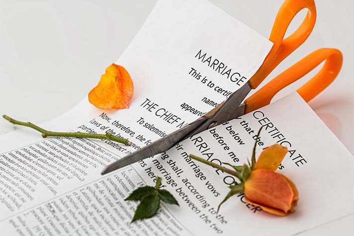 Cutting Up Marriage Certificate