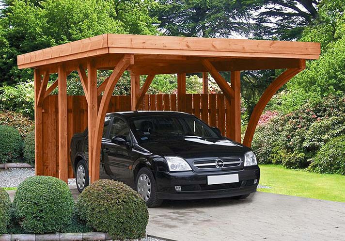 Freestanding Wooden Carport