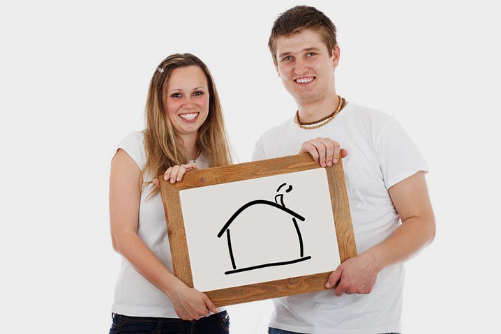 Young Couple Moving Home
