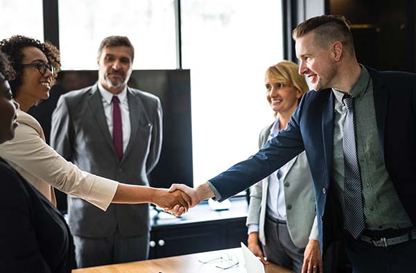 Business People Shaking Hands