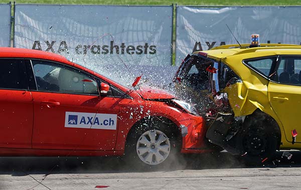 Crash Test Cars in Collision