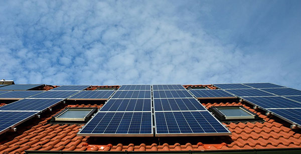 Solar Panels on Tiled Roof