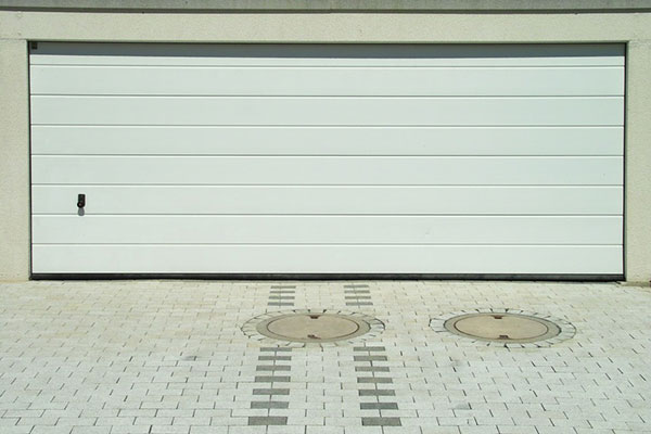 White Double Garage Door