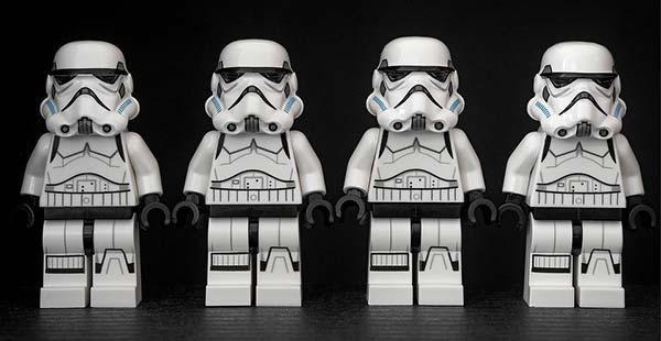 4 Toy Stormtroopers