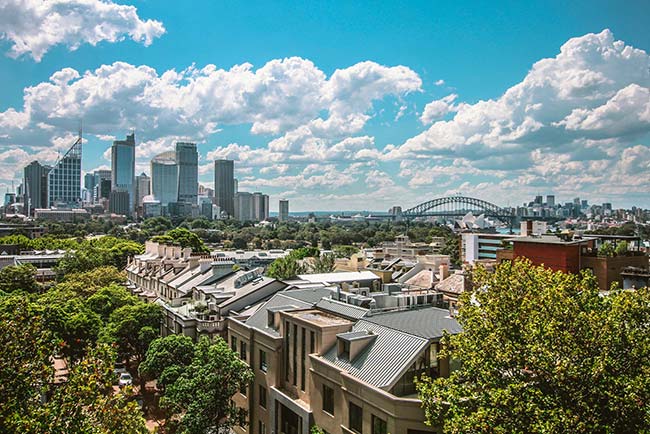 Beautiful Daytime Skyline of Sydney