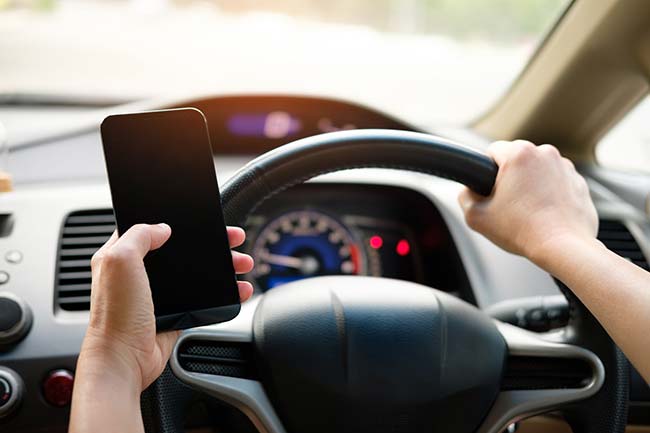 Using Smartphone Whilst Driving