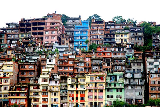 Colourful Nepalese Houses