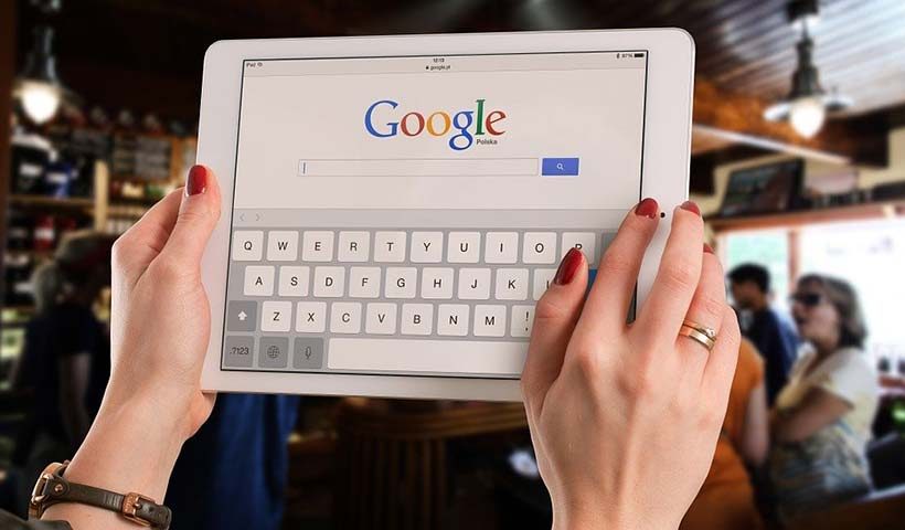 Using Google on Tablet