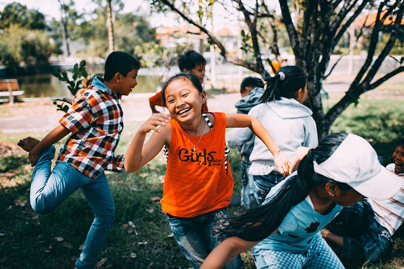 Group of Kids Playing