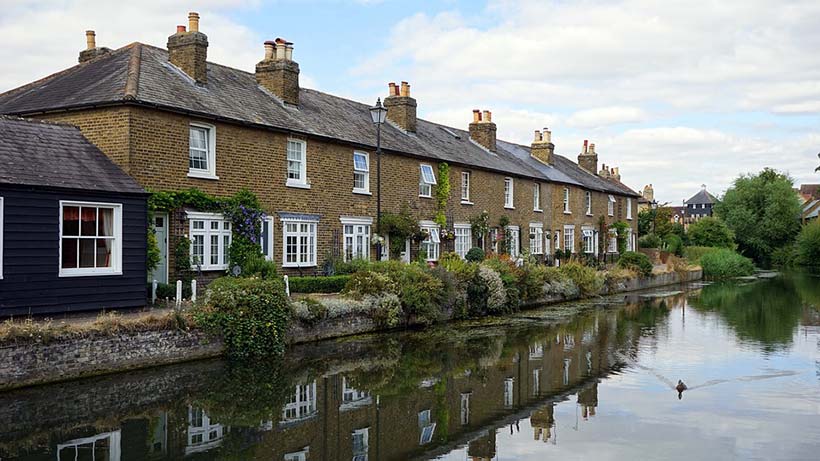 Houses on Riverbank