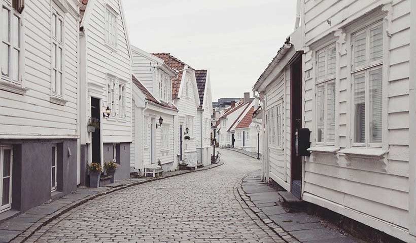 Weatherboard Cottages Cobblestone Street